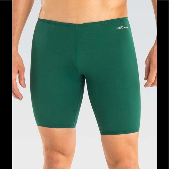 Dolphin Swimwear Other - Mens jammer solid green, chlorine-resistant suit